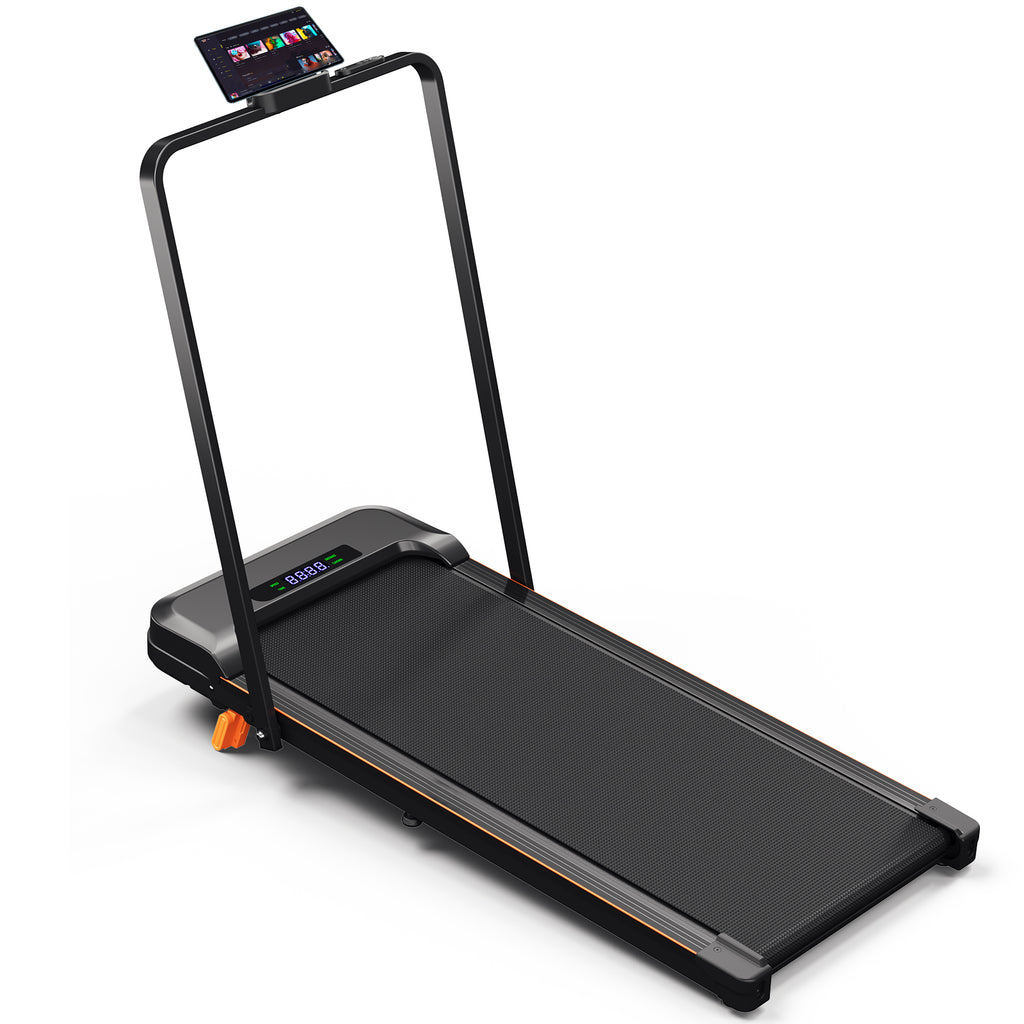 AprLeaf Walking Pad Treadmill with 6% Incline handle and Remote Control, Compact Under Desk Treadmill for Home& Office, 300 lbs Weight Capacity