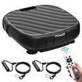 AprLeaf Vibration Plate Exercise Machine, 99 Speed Levels, 5 Preset Modes, Remote Control, Resistance Bands, LED Display for Home Workout,Black