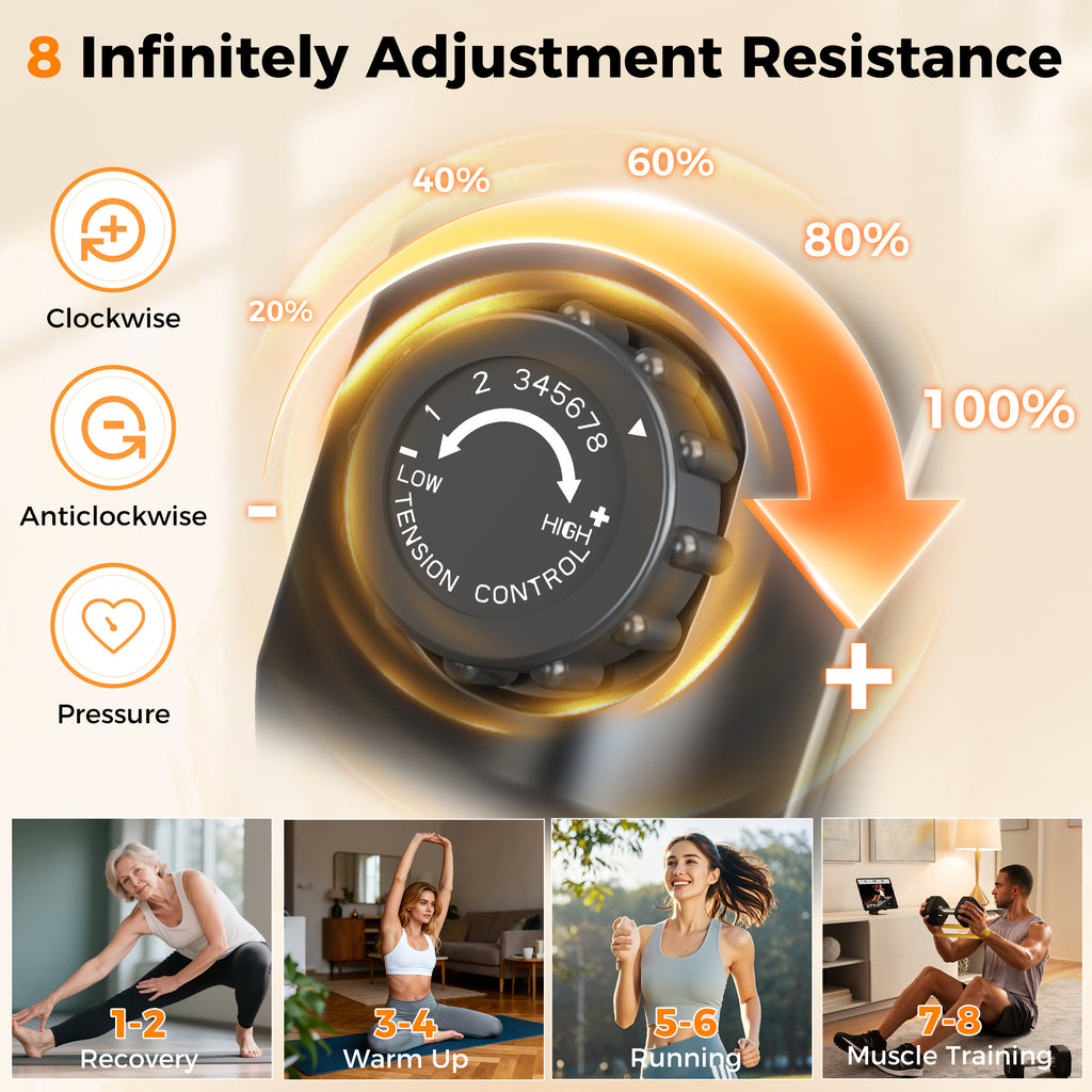 AprLeaf Recumbent Exercise Bikes for Home Stationary with Adjustable Seat and 8 Resistance Level Seat Height Adjustment, Fitness Cardio Indoor Cycling Bike for Home Seniors Adults 300lbs